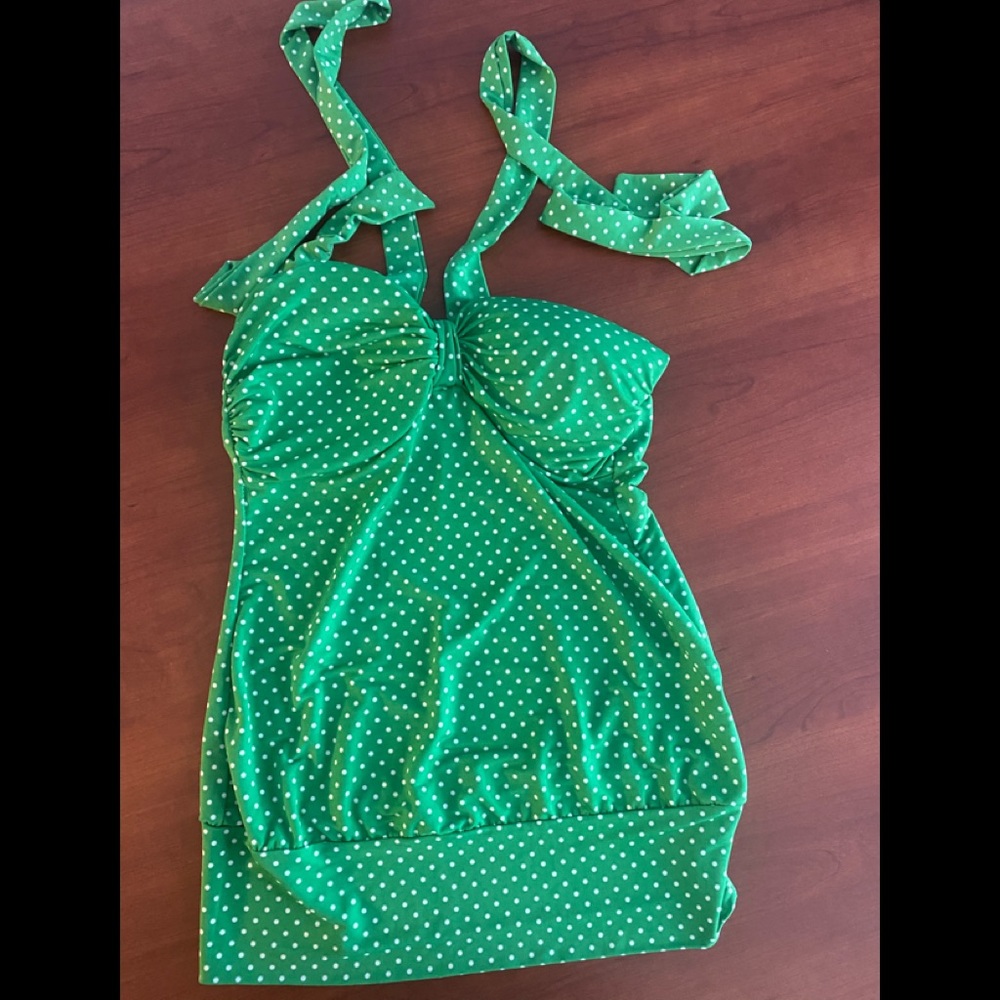 All about me Polka Dot Tank. NWOT.